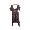 Polyester Green Floral Dress