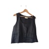 Black Linen Vest