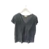 Short-sleeved V-neck Top