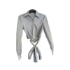 Crop Tie Shirt