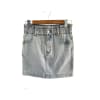 Paper Bag Denim Skirt