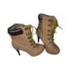Military Jlo Style Platform Boots