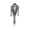 Navy and White Striped Shirt Dress