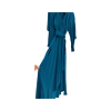 Teal Coloured Wrap Style Dress