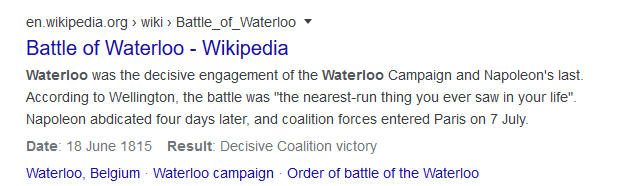 I - Wikipedia waterloo - Google Search