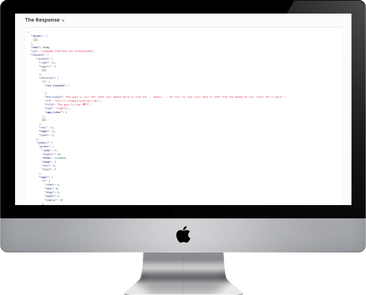 API responses image