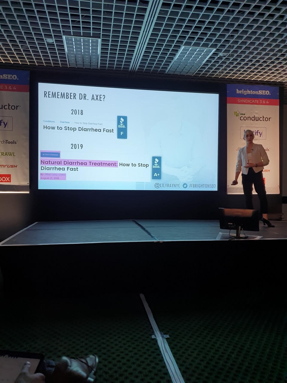 BrightonSEO Lily speaking