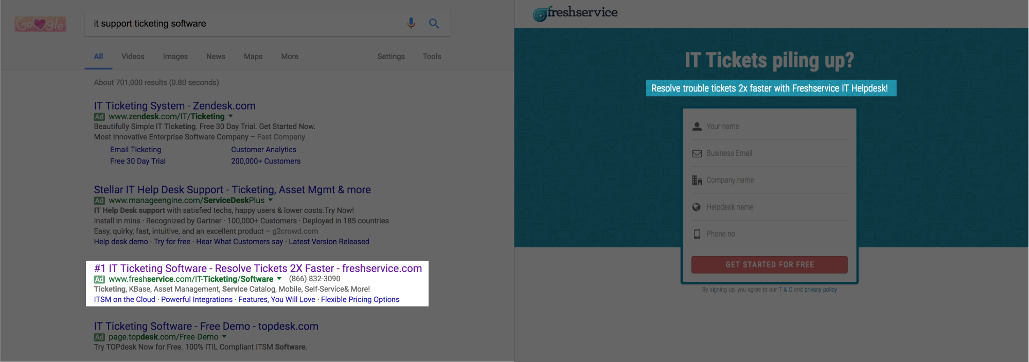 Landing page best practices