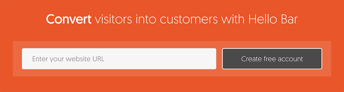 Hello Bar website URL free account generator