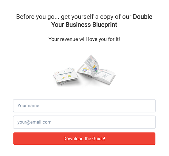 Content First exit-intent pop-up free download