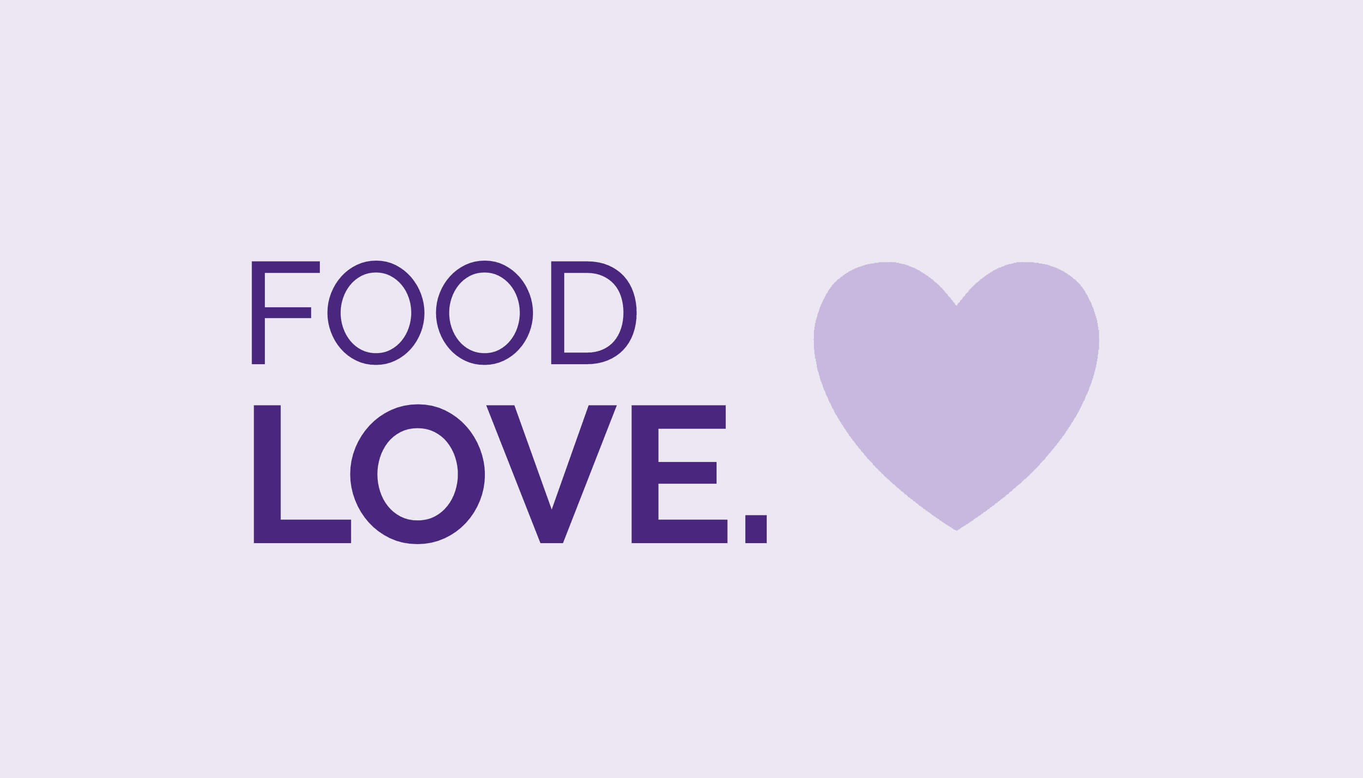 Image of heart with Food Love logo.