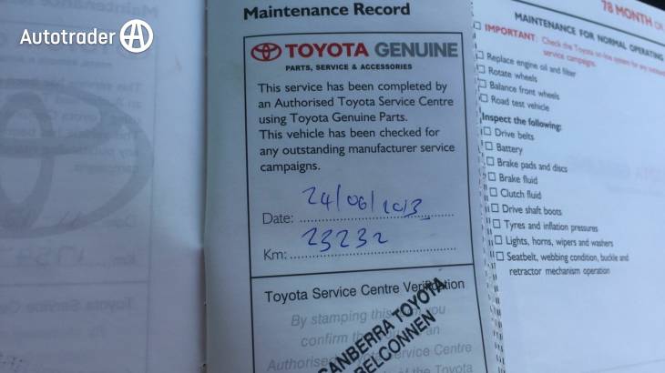 2010 toyota yaris maintenance schedule