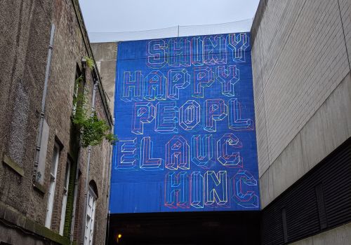 Shiny Happy People Laughing - Ben Eine (UK)
