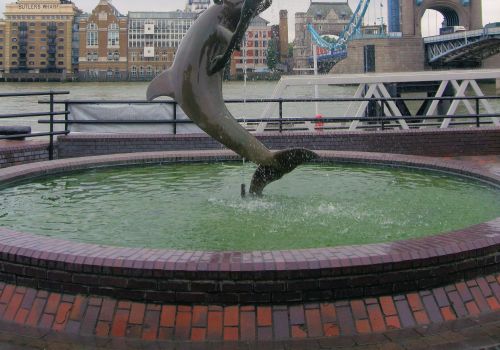 Girl with a Dolphin Fountain