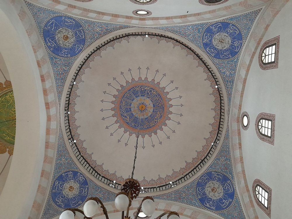 Interior of the dome of Gazi Husrev-beg Mosque in Sarajevo