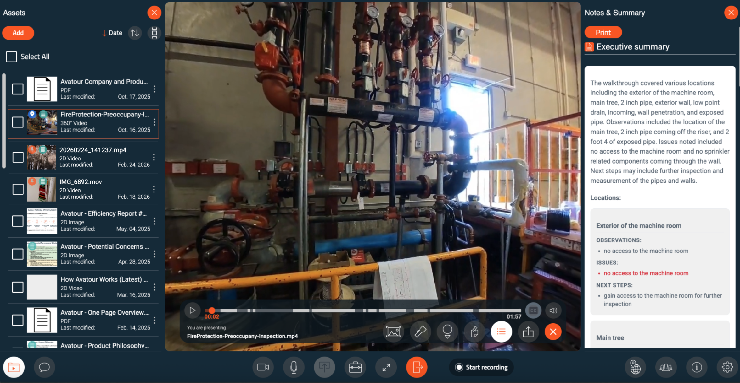 Avatour-Asset-Zusammenfassung