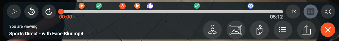 Avatour Menu while Presenting an Asset outside a meeting, e.g. when visiting a workspace