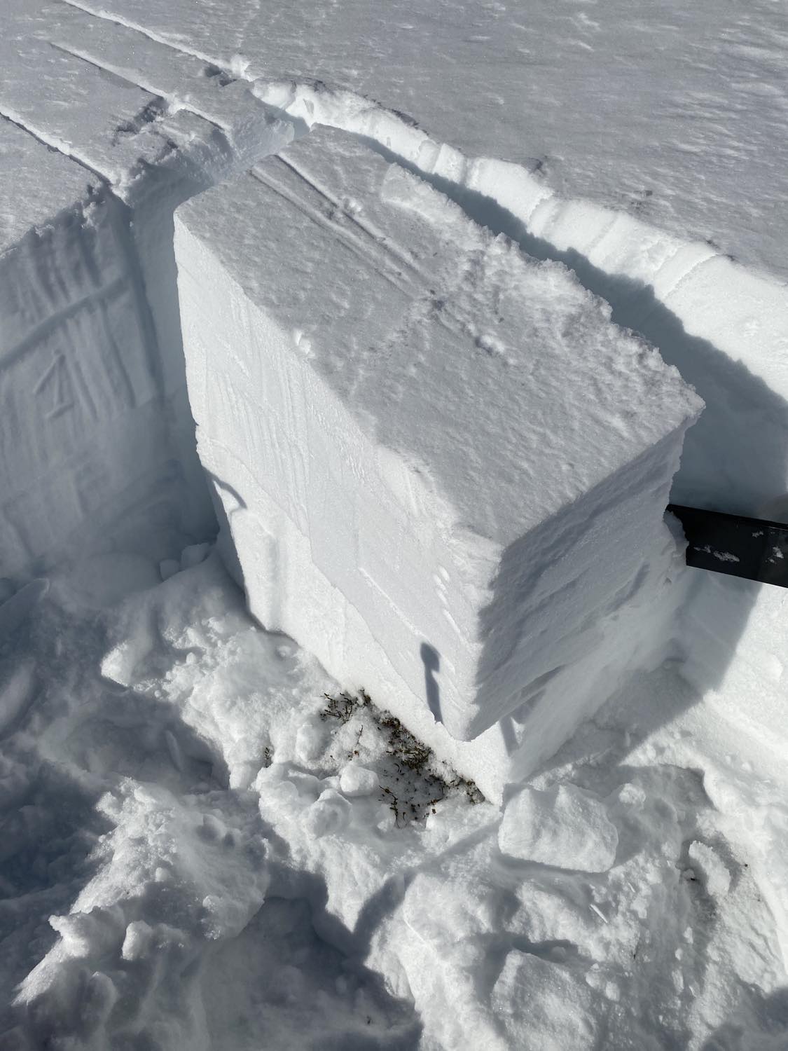 Hasty pit afterwards. ECTPV SP down 45cm on Fc 2mm... 85cm HS. 