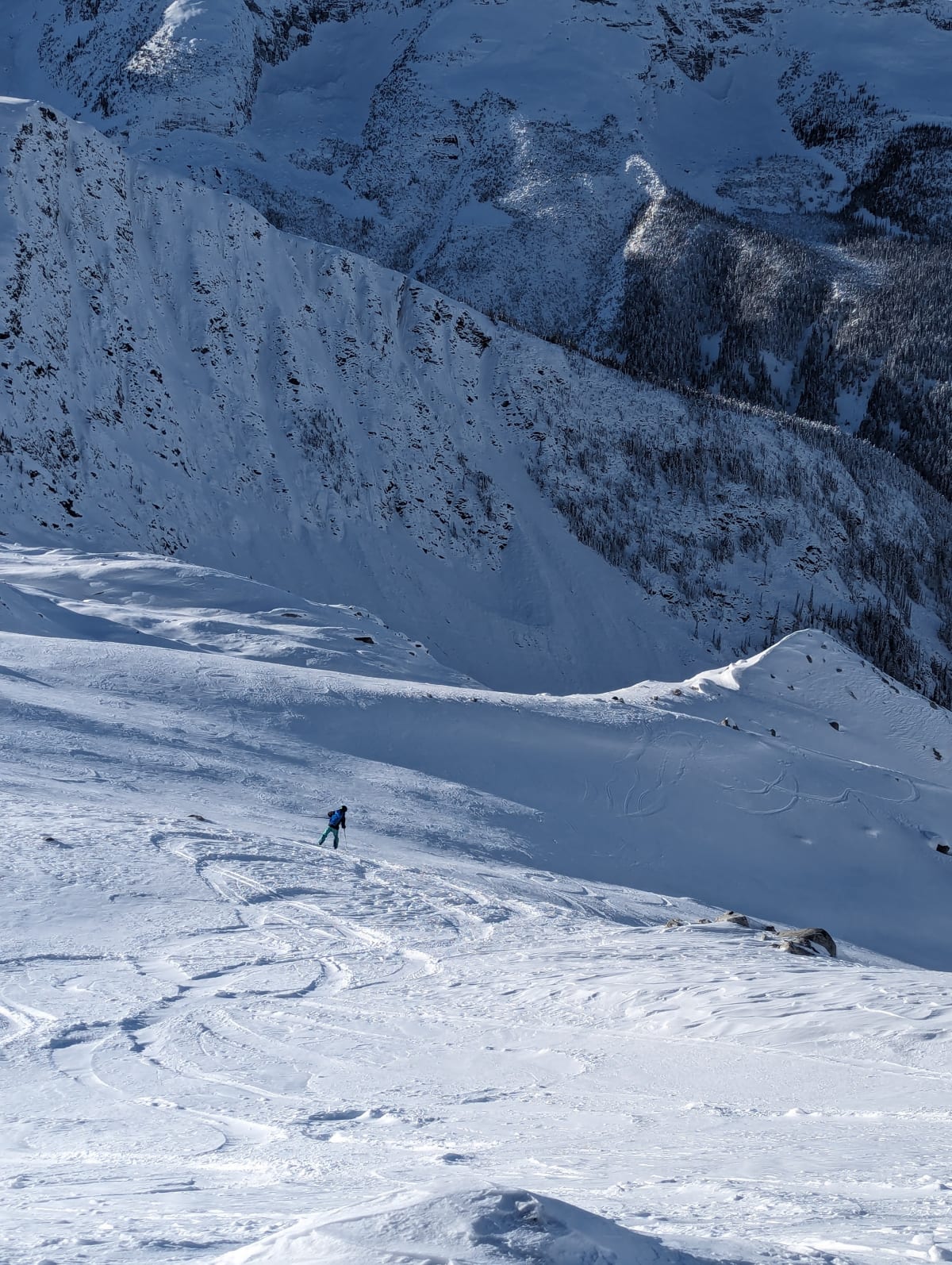 Descending from Pearly Rock