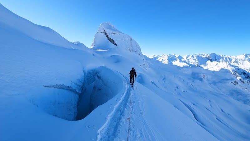 Near top of ridge, several more above