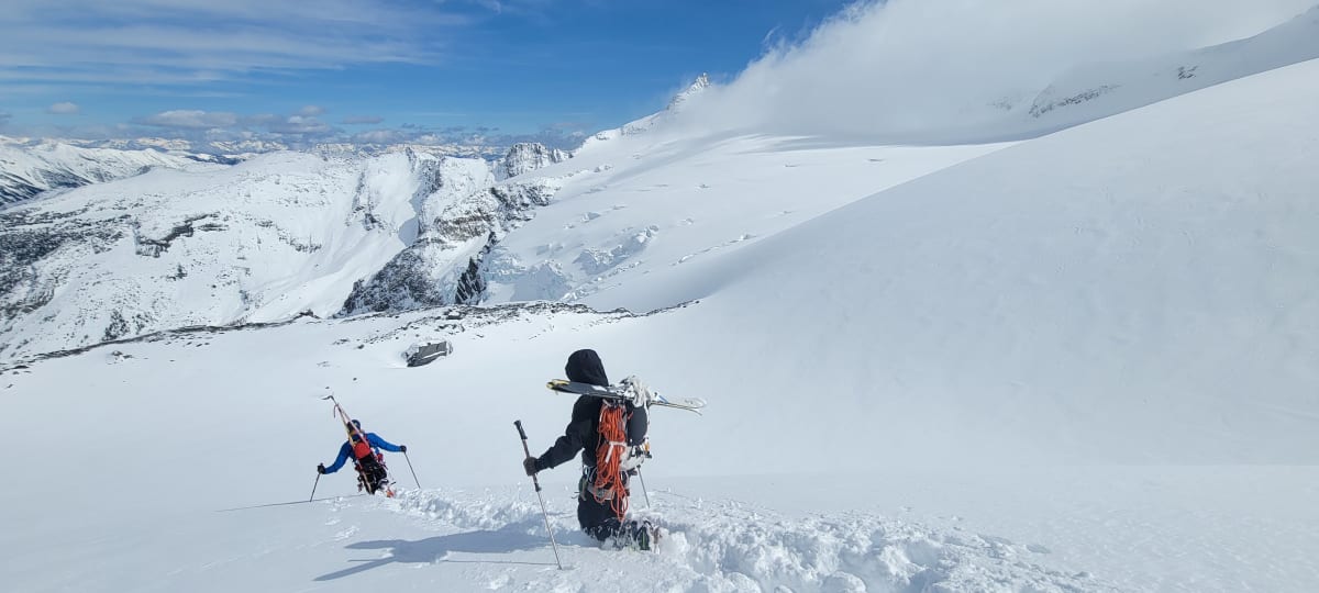 Upper glacier on International Mountain. 