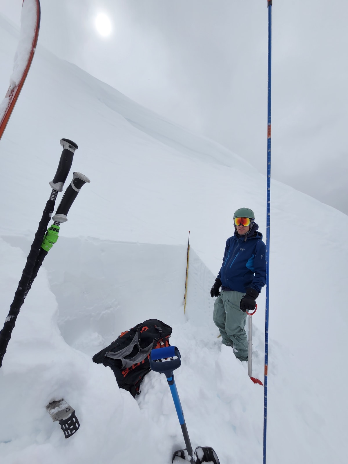 Snowpack was right side up on this northwest aspect.