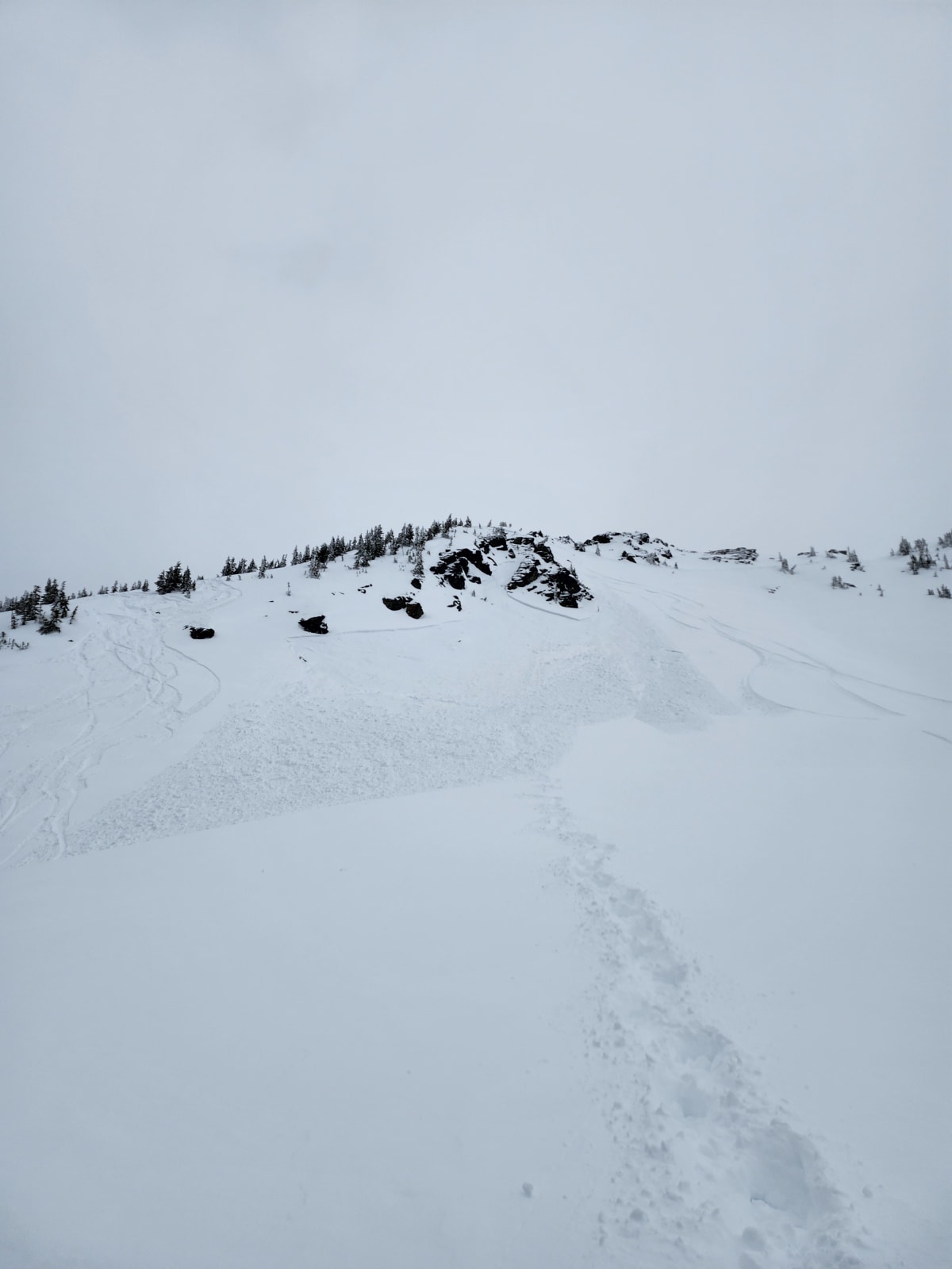 Small size 1 avalanche on a south facing aspect just outside of the south boundary.