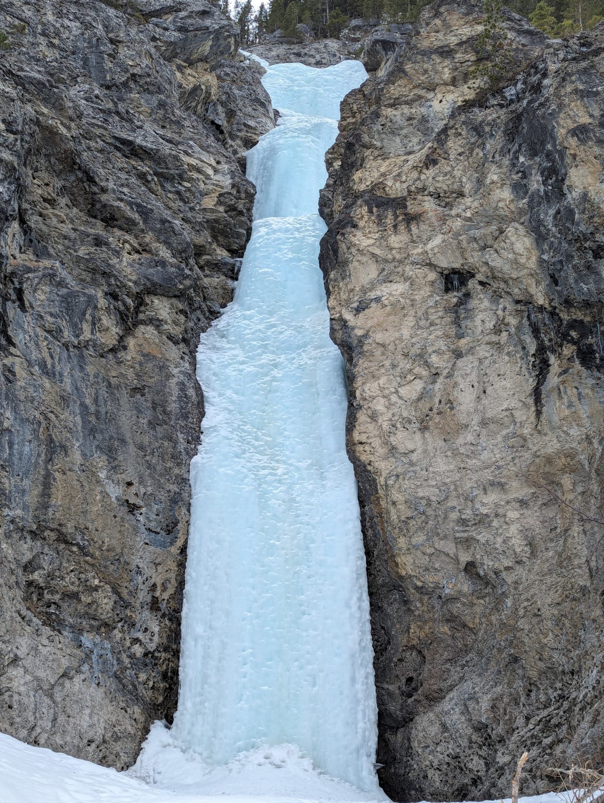 Lower route seen from approach