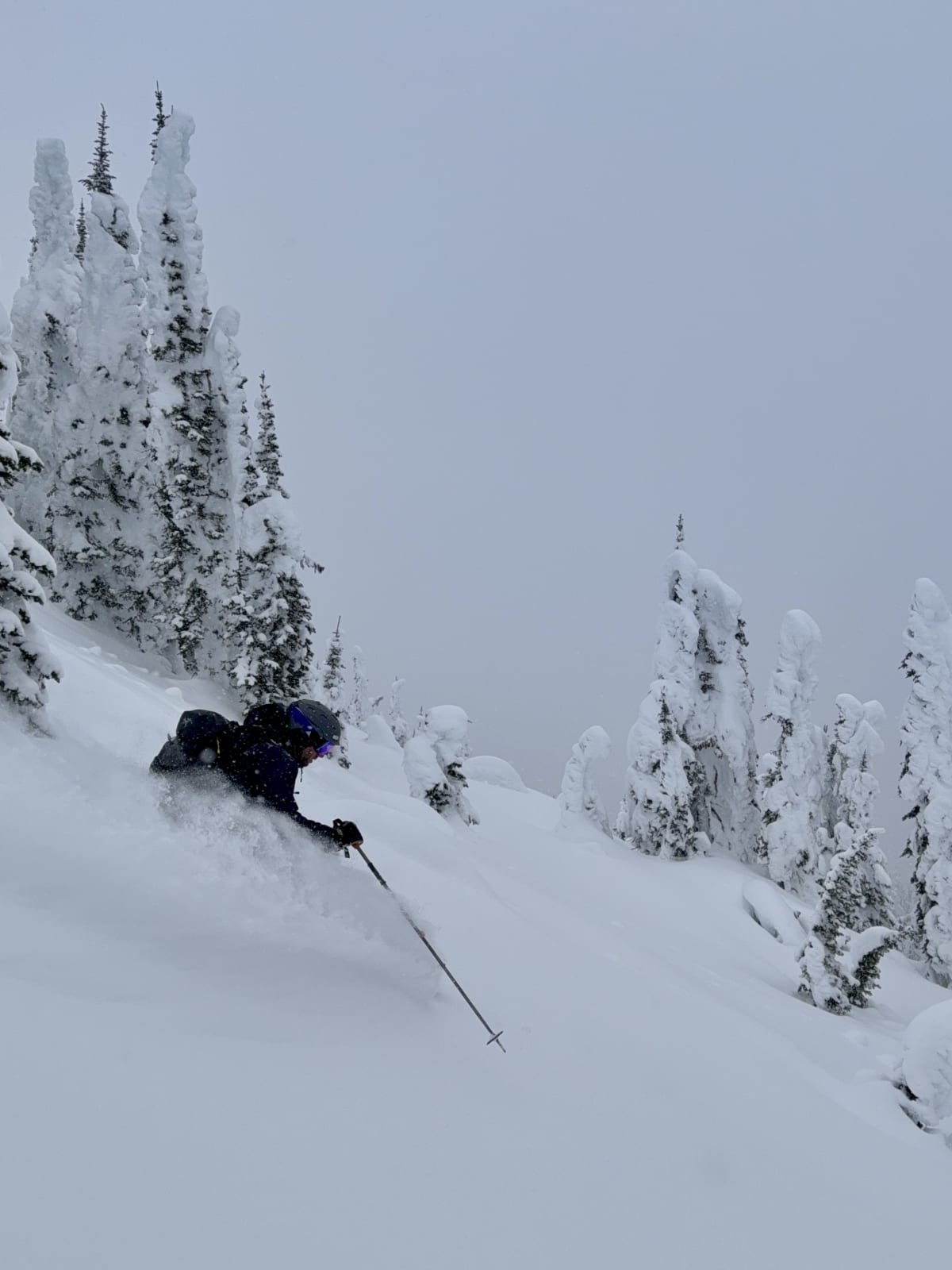 There's still some great skiing to be had, this is an E/SE facing feature around 2000 m.