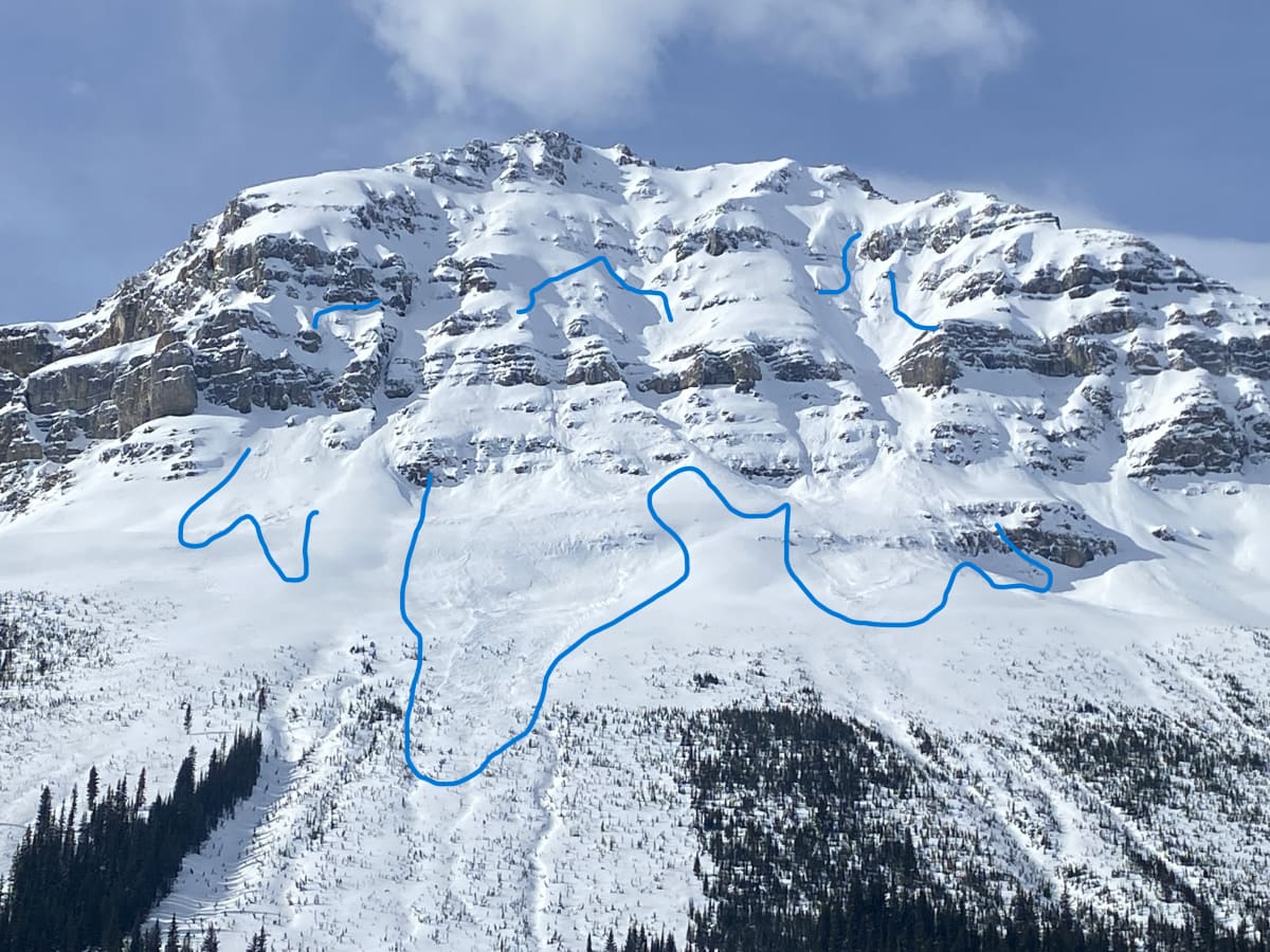Bow Summit(west Bow Peak) 3x sz 2-sz 2.5 2600m NE 