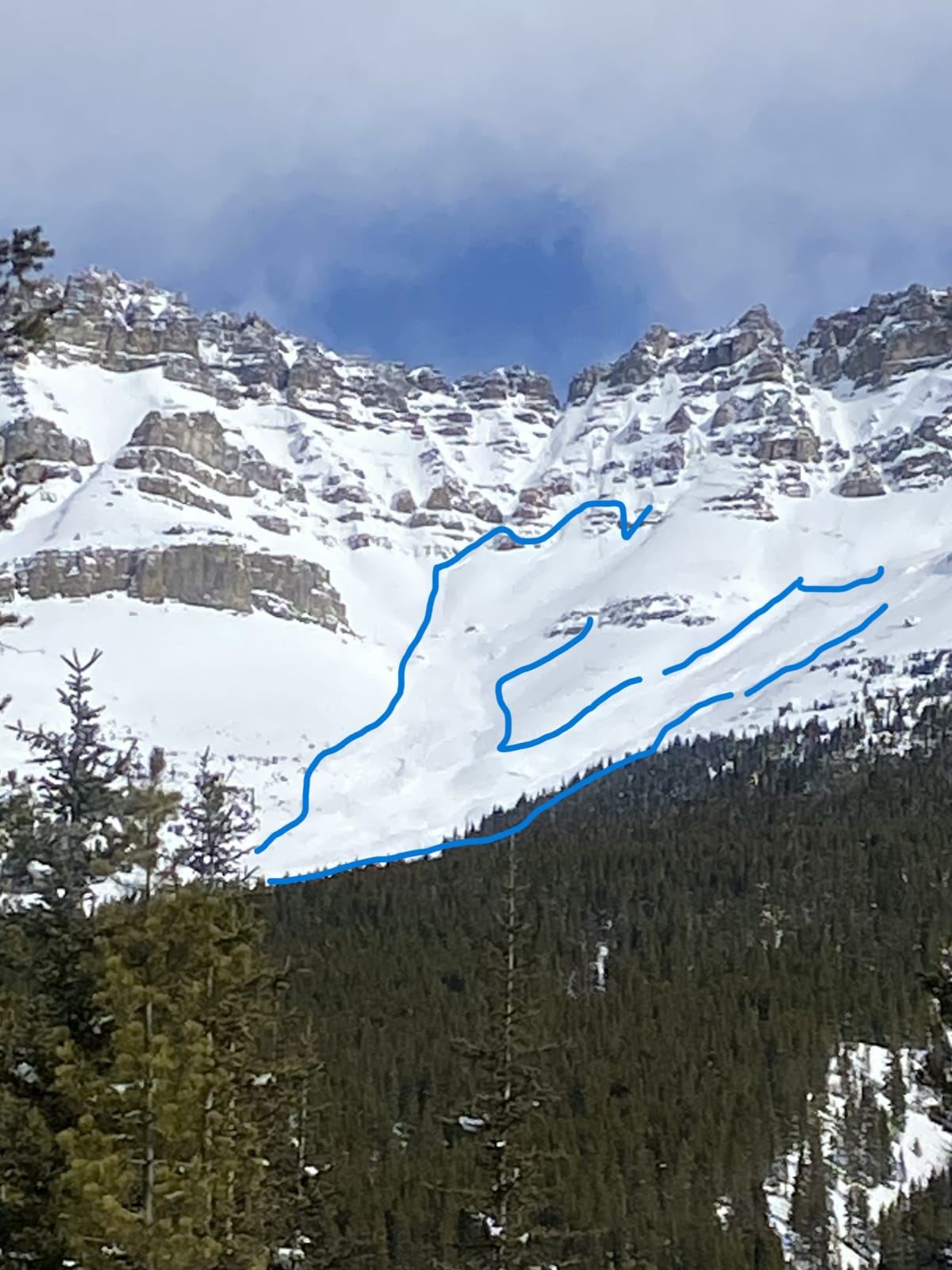 Mt Noyes sz 2.5 2500m W-SW