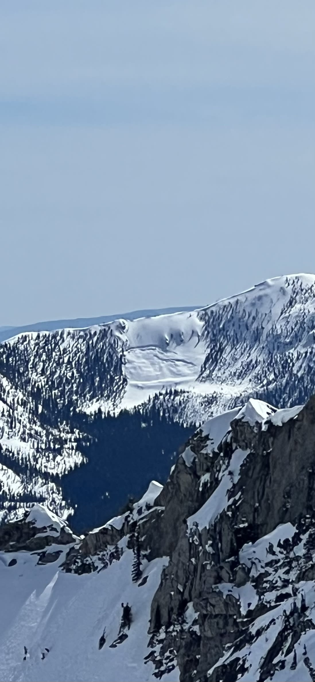 Glide slab on first peak