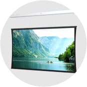 Tensioned Advantage with SightLine Electric Projection Screen