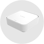 Wireless mesh node in white