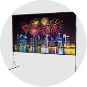 Fast-Fold Deluxe Portable Projection Screen System
