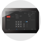Vaddio Device Controller PoE powered touch panel.