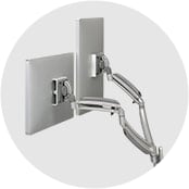 Silver Kontour Monitor Arms