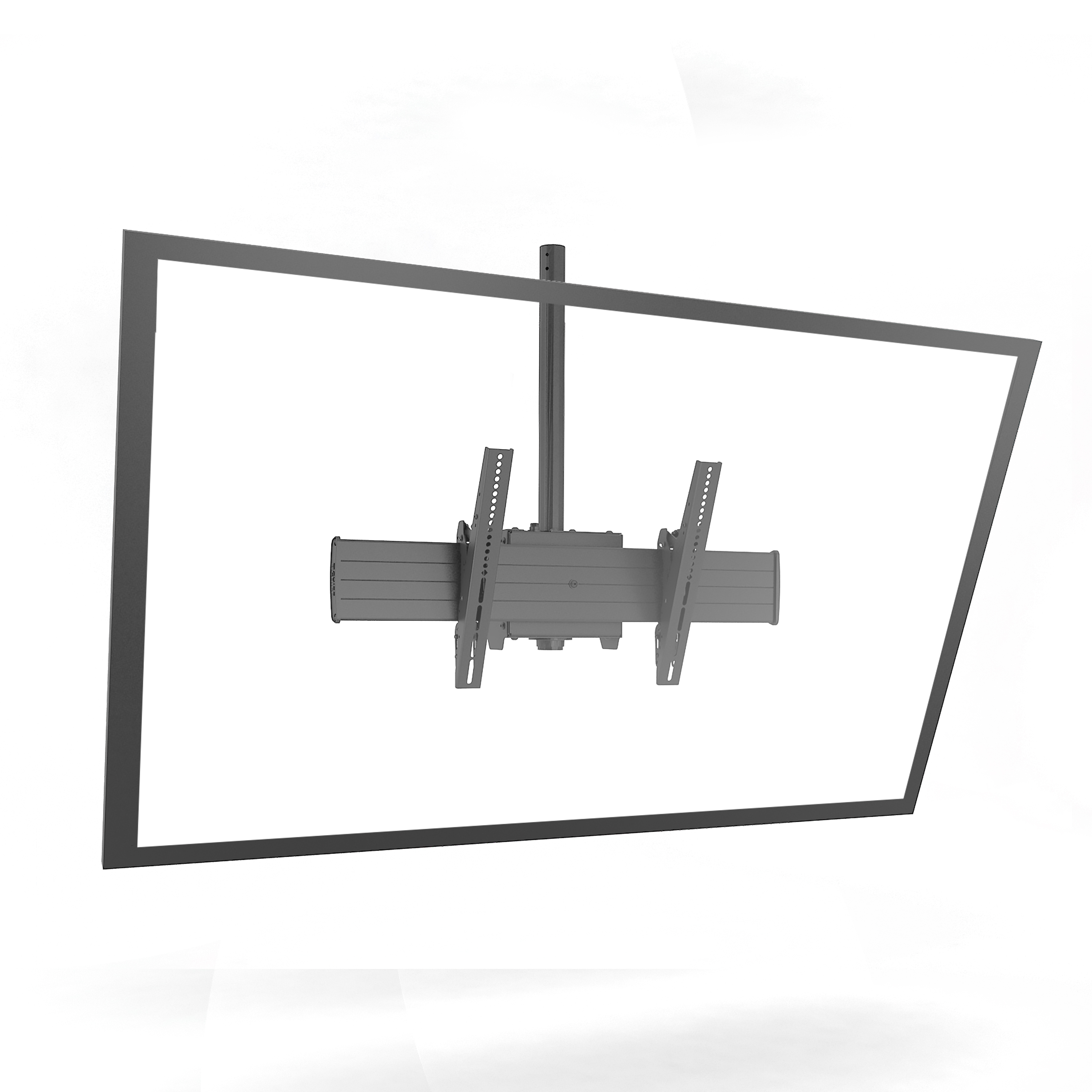 Chief Pole MNT シングルハードウェアマウント シルバー (K0P100S) Chief Black Pivot⁄Tilt Pole Mount - KPP110B | Legrand AV | Legrand AV