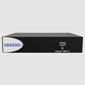 Vaddio EasyIP AMP D amplifier for passive in-room speakers.