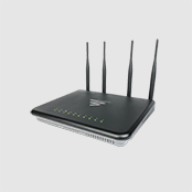 Wireless router with four antennas