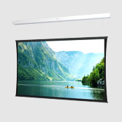 Tensioned Advantage with SightLine Electric Projection Screen