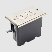 Wiremold's wood floor box offering pictured