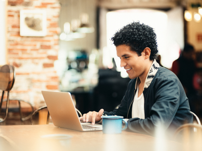 Man working in Coffeeshop