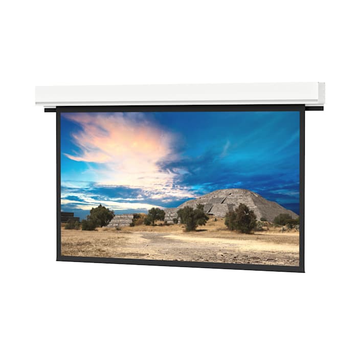 Da-Lite Advantage over 14 foot wide with closure door ceiling recessed electric screen