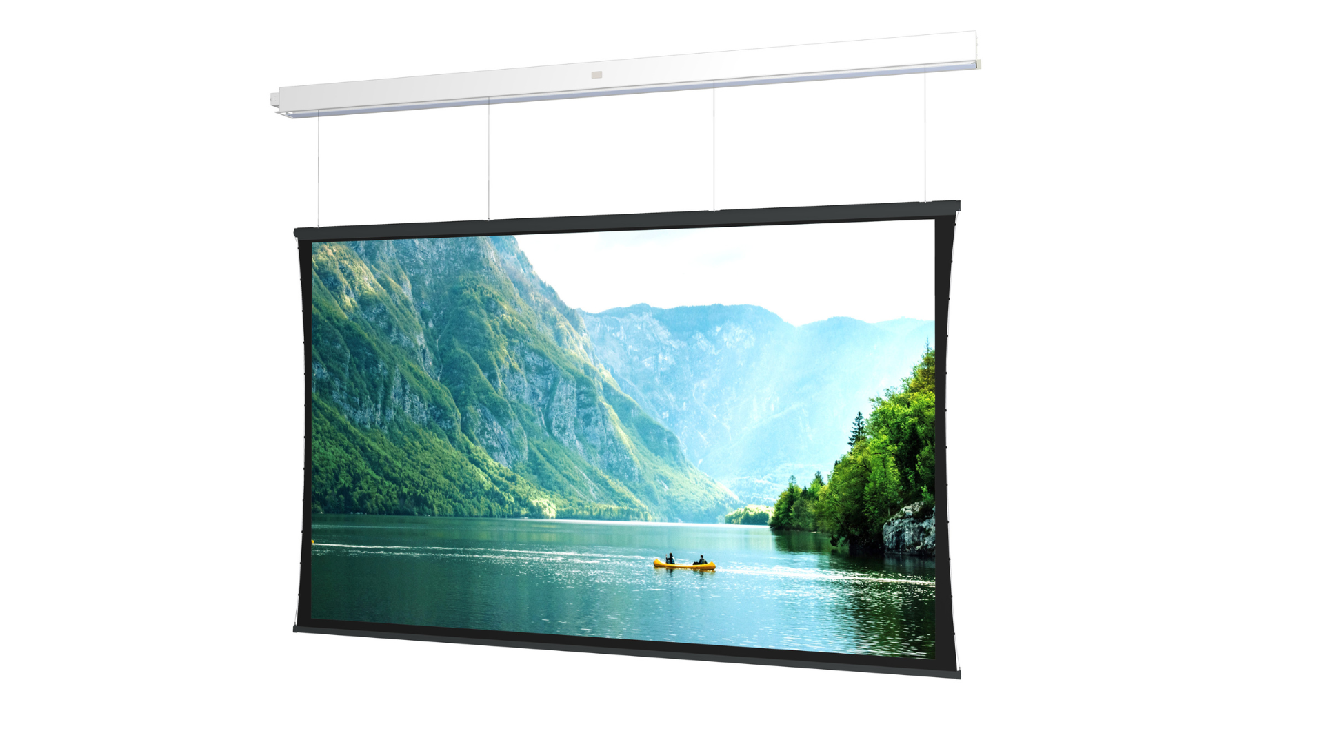 SightLine cable drop on a projection screen
