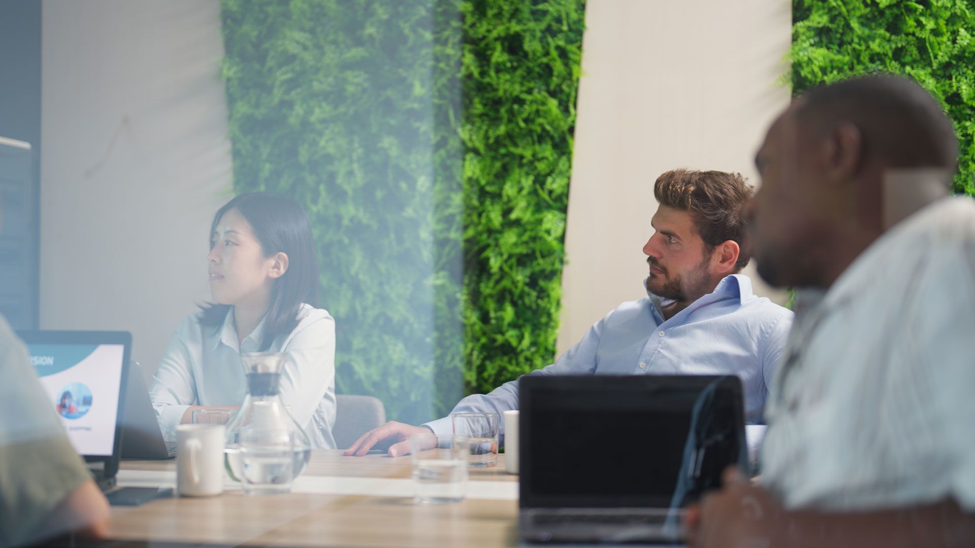 People in an office meeting