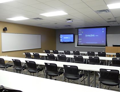 Wide view of Olathe classroom