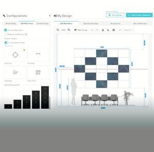 Screen shot of the design tool