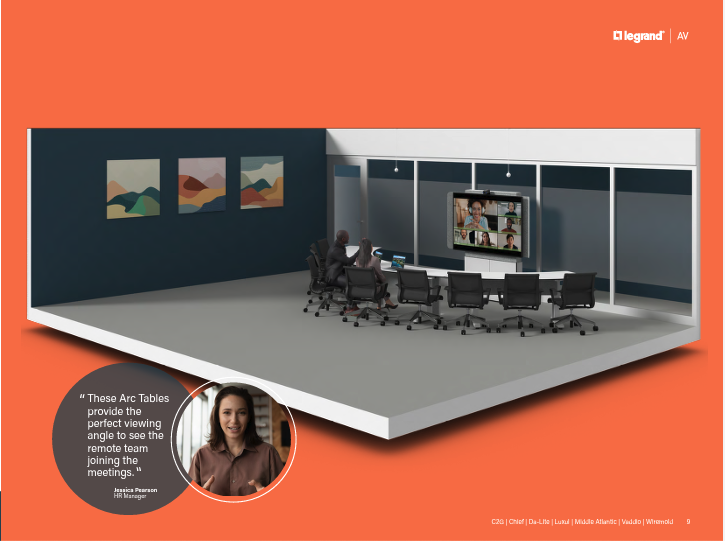 Illustration of a conference space that has room to grow.