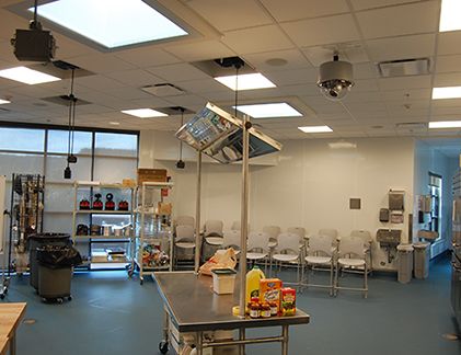 Vaddio camera above kitchen equipment